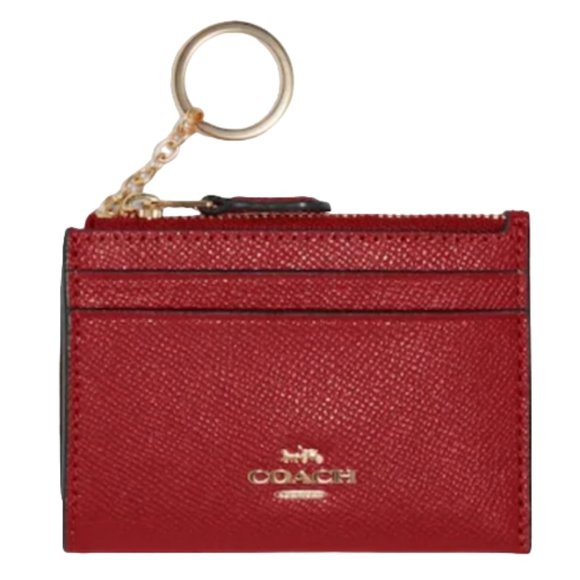 Coach Handbags - Coach Mini ID Case Red Leather/Gold Hardware -NWT